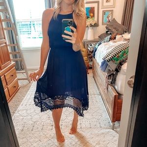 Boutique dress with mesh back